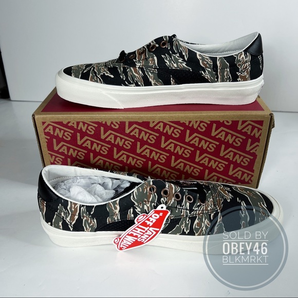 VANS Acer Mesh NI SP Skate Shoes Tiger Camo - Picture 2 of 4